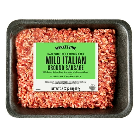 Marketside Mild Ground Italian Sausage, Pork, 2 lb (Fresh)