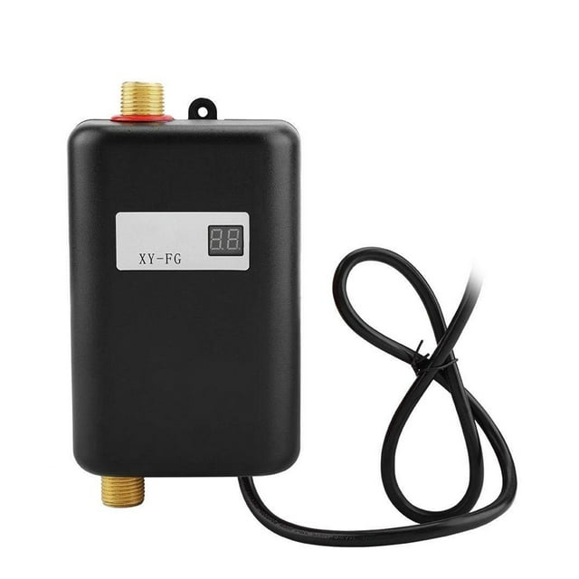 3800W Instantaneous Mini Water Heater Instant Electric Tankless Water Heater Instant Electric Water Heating Shower ,Digital Temperature Display