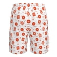 thumbnail image 6 of Kdxio Pastry Pattern Mens Casual Shorts - Drawstring Summer Beach Sports Shorts for Men, 6 of 9