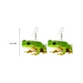 thumbnail image 3 of QIQUWOHUL Acrylic frog printed earrings, 3 of 5