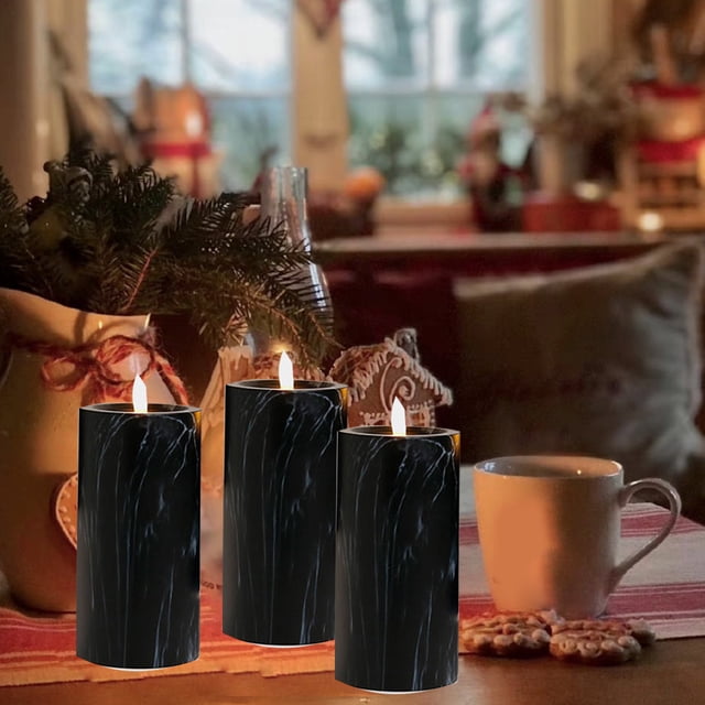 Luz electrónica de vela - vela LED realista sin llama con parpadeo natural, alimentada por batería, segura y decorativa para el hogar, la iglesia y eventos