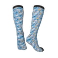 thumbnail image 4 of Daiia Sports Socks Cute Chickens and Flowers Printed Novelty Crew Socks for Men Women Knee High Socks Cotton Socks Soft & Breathable Support Unisex Socks, 4 of 9
