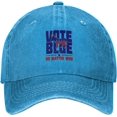 thumbnail image 1 of Vote Blue No Matter Who Hat Save Democracy Golf Hats Retro Dad Baseball Caps, 1 of 8