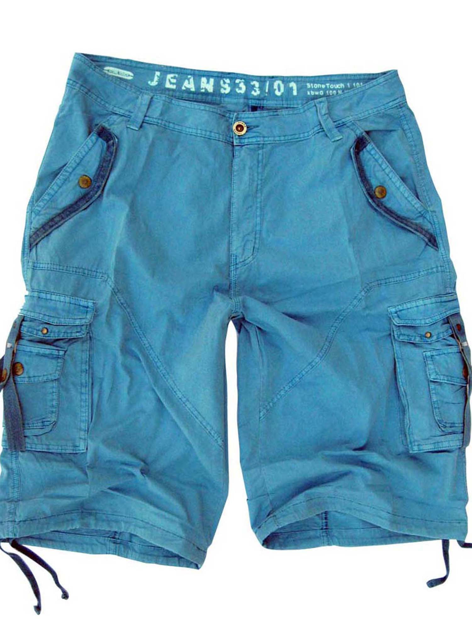 full blue cargo shorts
