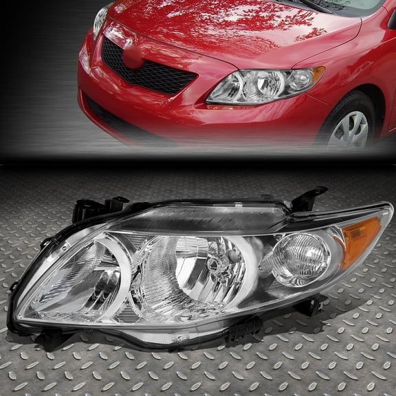 NUVISION for 09-10 Toyota Corolla OE Style Front Bumper Headlight Lamp Left TO2502182