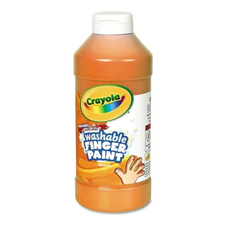 Crayola Washable Fingerpaint, Orange, 16 oz - Walmart.com