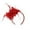 Red, variant on Elegant Carnival Feather and Floral Headpiece for Women European Style Bridal Party Hair Accessories