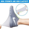 thumbnail image 3 of LAICAIW Couvre-Chaussures Imperméables en Silicone, Surchaussures Réutilisables Améliorées avec Fermeture Éclair Imperméable, Bottes de Pluie Résistantes Antidérapantes Lavables pour Femmes, Hommes (L Femmes 7.5-11, Hommes 6.5-10.5), Blanc, 3 of 7