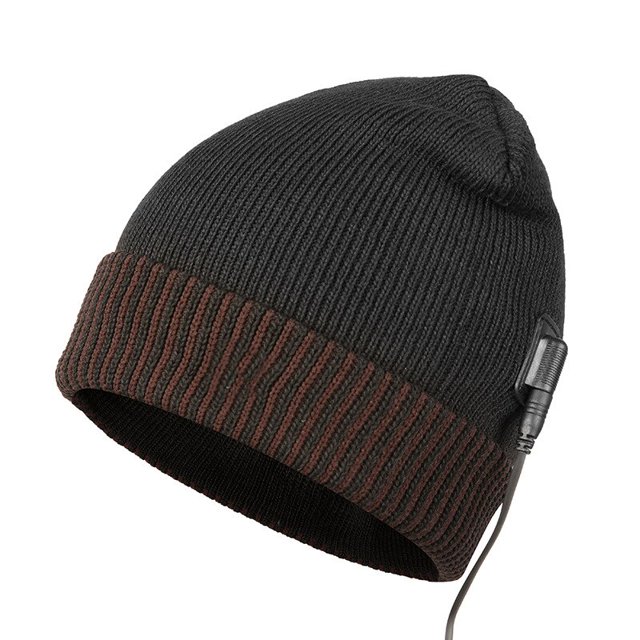 Outdoor Cycling Motorcycle Cold Proof Cap Women's Knitting Heating Cap Smart Usb Charging Heating Cap Men's Winter Warm CapC He Qiyong unisex