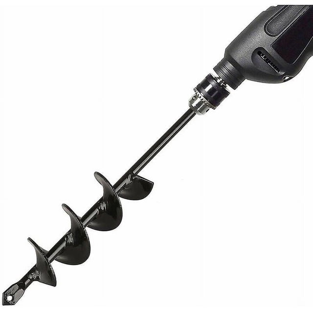 Garden Auger Drill,Garden Auger Bit, Practical Planting Tool for Flower Planting Trees Shrubs - 4×22cm