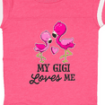 thumbnail image 4 of Inktastic My Gigi Loves me with Two Flamingos Boys or Girls Baby Bodysuit, 4 of 5
