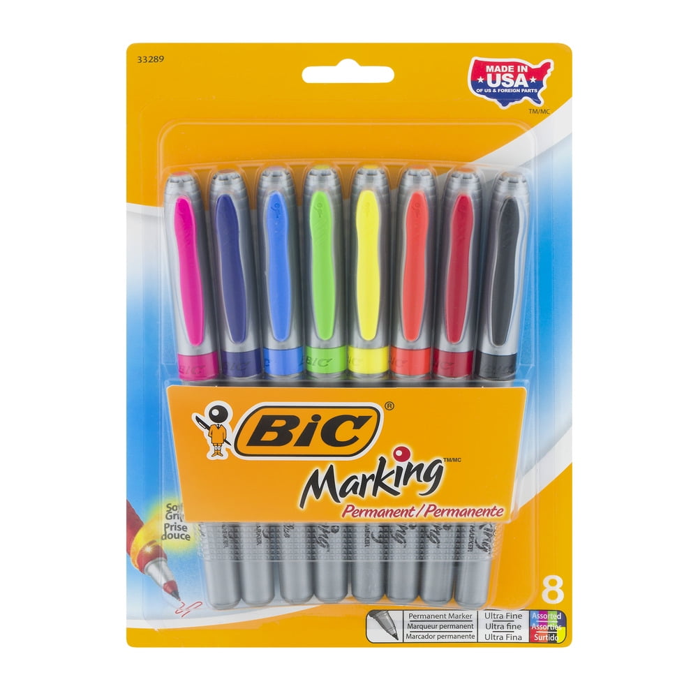 BiC Marking Permanent Markers Ultra Fine 8 CT