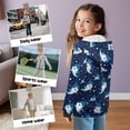 thumbnail image 5 of Uorisanigo Kids Full Zip Hoodie Hooded Sweatshirt with Pockets Soft Oversized Kawaii Shark Blue Hooded Sweatshirts Fluffy Furry Warm Shirt Casual Sweatshirt for Boys Girls, 5 of 7