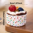 thumbnail image 2 of 100*Disposable Dessert Bowls Clearance! 100 Pcs Fluted Tube Pan Liner Nonstick Greaseproof Heat Paper Cake Pan Liners for Pie Scone Pineapple Disposable Cake Pan Liner, 2 of 5