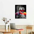 thumbnail image 2 of Creowell Canvas Wall Art For Kitchen Wall Decor For Dining Room Black And White Wall Paintings Modern Restaurant Canvas Art Prints Red Wine Glass Pictures For Living Room Home Decor 16x20 in/12x16 in, 2 of 4