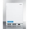 Accucold VT65MBIADA 24 in. Wide Built-in ADA Height -25 deg C Manual Defrost All Freezer, White