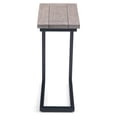 thumbnail image 3 of Simpli Home Skyler 18 inch Wide Solid Mango/Metal Industrial C Side Table in Birch/Black, Assembled, 3 of 9