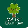 thumbnail image 4 of Inktastic My 1st Earth Day 2021 Boys or Girls Baby Bib, 4 of 4