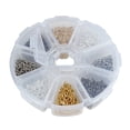 thumbnail image 1 of Minkissy Jewelry Findings Eye Pins Metal Screw Rings 800Pcs Tiny Screw Hooks For Diy Crafting Projects, 1 of 8