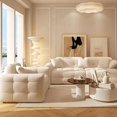 thumbnail image 2 of White Sectional Sofa Couch Cloud Floor Love Seat Modern Lounge Sofa Lazy Hotel Sofa Para Habitacion Living Room Sets Furniture My Lux Decor Round, 2 of 16