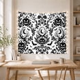 thumbnail image 5 of Damask Stark Black With Art Scene, Spooky Gothic for Gothic Decor Fans, Dark Art Decor Statement Accent, Halloween Gift, Tapestry Wall Hanging for Bedroom and Dorm, 5 of 7
