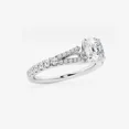 thumbnail image 2 of Vivid Jewel 1.4 Ct Moissanite Cushion Cut Engagement Ring - 14K Silver Ring for Gift - Engagement Wedding Split Shank Ring for Women's - 50th Wedding Anniversary Gifts - New Year Gifts, 2 of 2