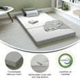 thumbnail image 4 of Emma + Oliver 4 Inch Cooling Tri-Fold Memory Foam Twin Mattress in a Box with Supportive Foam Base and Washable Cover, 4 of 14