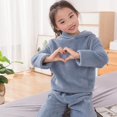 thumbnail image 1 of Conjunto de pijamas de franela para niños, ropa cálida de invierno para el hogar, ropa de lana de Coral gruesa, traje de Navidad para niños y niñas de 0 a 12 años, 1 of 4