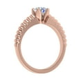 thumbnail image 2 of 1/2 Carat 4-Prong Set Diamond Solitaire Engagement Ring in 14K Rose Gold (Ring Size 4.25), 2 of 5
