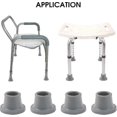 thumbnail image 5 of 2026 Shower Chair Leg Caps Heavy Duty 4 Pack Shower Chair Tips Replacement Rubber Feet for Shower Chair, Bath Seat, Shower St gift SXXJ-Good, 5 of 5