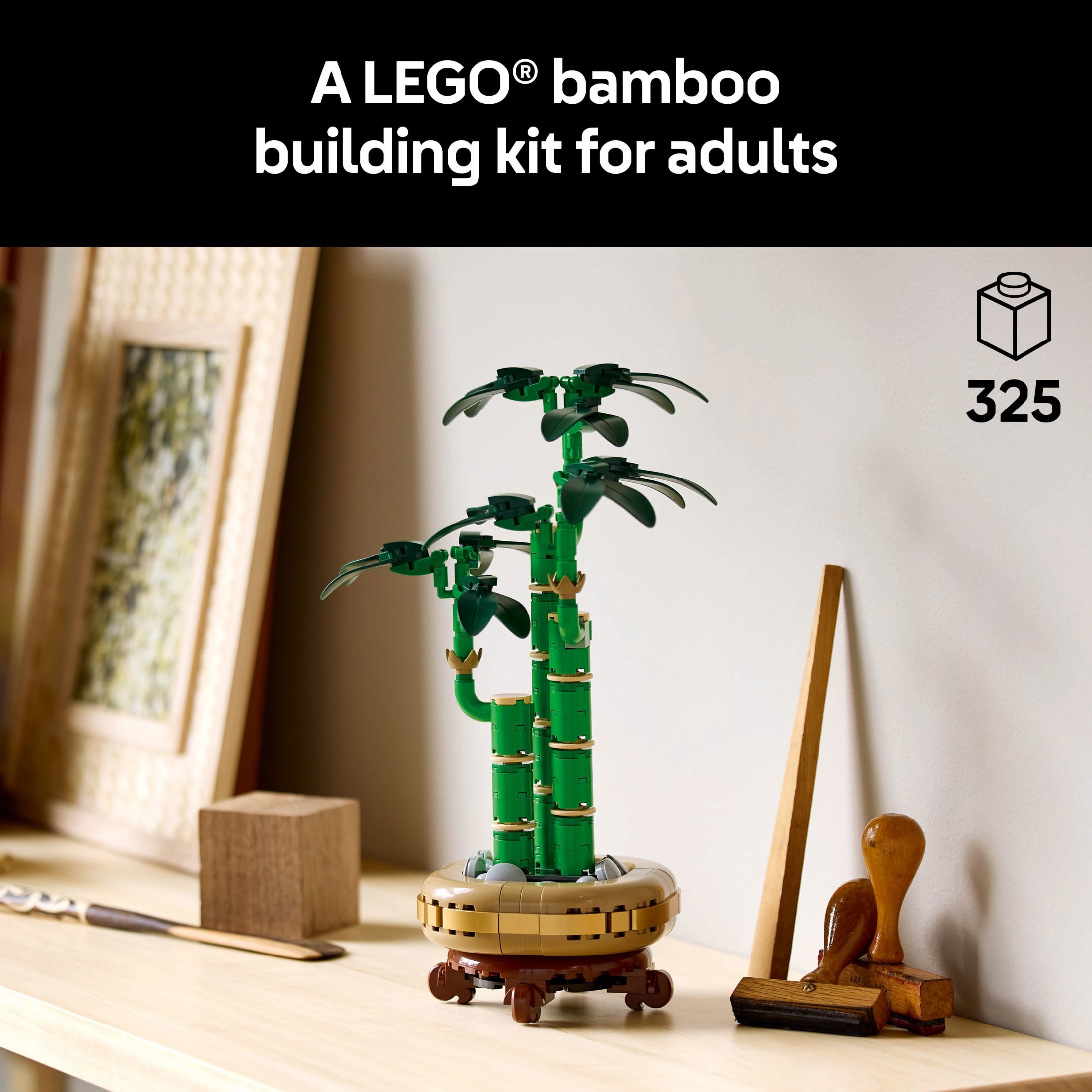 LEGO Botanicals Bambú de la Suerte Set de Construcción - Plantas Artificiales para Decoración de Interiores, Adultos Mayores de 18 Años - Idea de Regalo Única para Cumpleaños - Plantas Falsas para Mesa, Escritorio, Oficina - 10344 3
