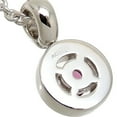 thumbnail image 5 of Pre-Owned Bvlgari 750WG Pink Sapphire Women's Necklace 750 White Gold (Good), 5 of 9