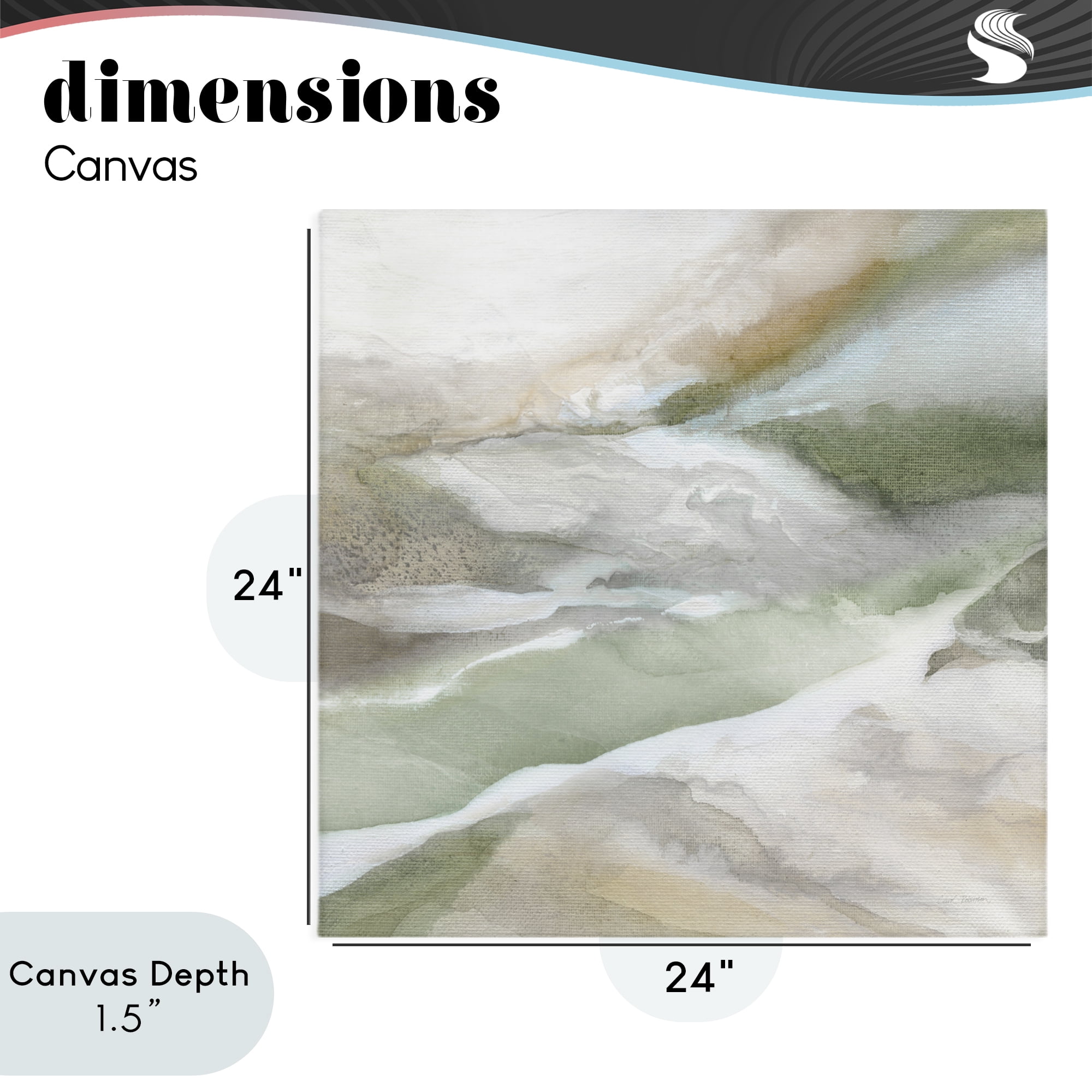 Stupell Industries Serene Misty Landscape Canvas Wall Art, design by Carol Robinson