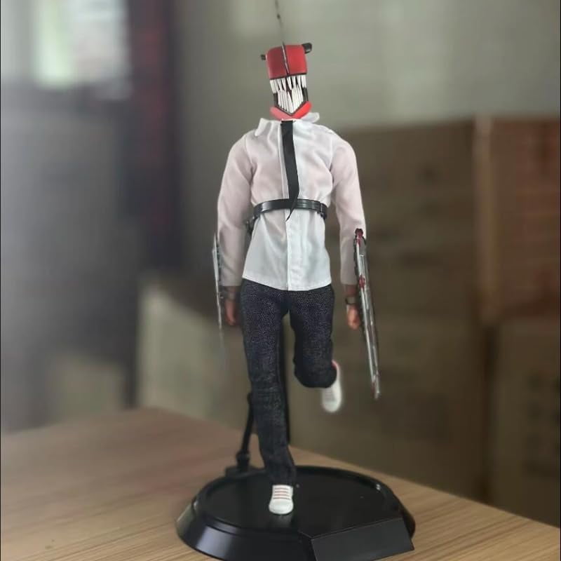 Chainsaw Figure Movable Standing Chainsaw Figurine 20cm/7.9inch PVC Characters Collectible Handicrafts Souvenirs for Anime Fans Gifts