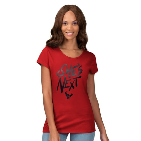 Women's G-III 4Her by Carl Banks Red Houston Texans She's Next Endzone T-Shirt