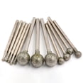 thumbnail image 3 of SENRISE 1/5/10pcs Electroplated Ball Diamond Burr Bits Drill Kit for Rotary Tool Grinding Engraving Carving 2.35x2.5mm, 3 of 5