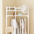 thumbnail image 6 of Miogawg Corner Clothing Racks Freestanding, Metal Coat Racks With Hooks, Heavy Duty Clothes Rack With 3 Tier Storage Shelves, Space Saving Organizer For Entryway Or Bedroom, 6 of 7