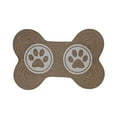 thumbnail image 1 of Braided Cotton Bone Shape Pet Mat (Dpuble Paw), 1 of 1