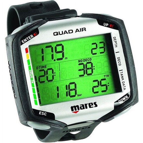 Mares Quad Air Scuba Diving Wrist Mount Dive Computer