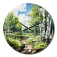 thumbnail image 2 of Designart "Birch Woods Winds XI" Forest Oversized Wall Clock, 2 of 5