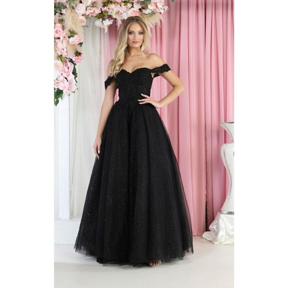 Layla K LK194 Juniors Womens Sparkling Sleeveless Embroidered Quince Ball Gown