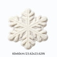 thumbnail image 3 of KKOUHVY Christmas Snowflake Shaped Floor Mat, Soft Fluffy White Area Rug for Bedroom Living Room Fireplace, Winter Holiday Christmas Home Decoratons, 3 of 6