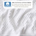 thumbnail image 3 of Great Bay Home Quick Dry Diamond Waffle 4 Piece Bath Towel Set, Optic White, 3 of 7