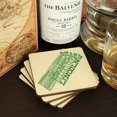 thumbnail image 3 of Torched Nebraska State Typography Coaster (Set of 4) Drink Beer Coaster 4″x4″ Brown, 3 of 3