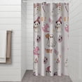 thumbnail image 2 of Pink Halloween Ghosts Shower Curtain 36"x72" ,Bathroom Decorative Shower Curtains Set with 12 Hooks,Modern Waterproof Washable Shower Curtain, 2 of 6