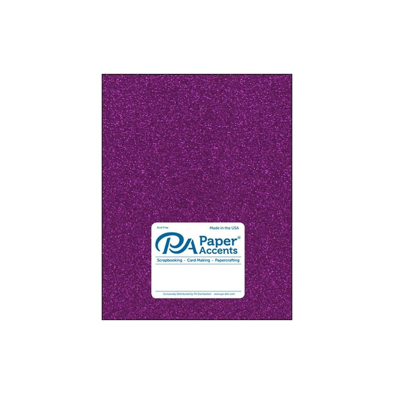 Purple A4 Glitter Paper - Pack of 10 - 100gsm