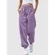 thumbnail image 5 of Pantalones Deportivos Holgados de Cintura Alta para Mujer, para Correr, Deportivos, de Entrenamiento, con Bolsillos Púrpura M, 5 of 7