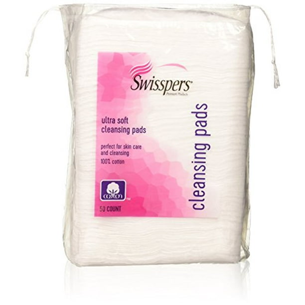 Swisspers Premium Ultra Soft Facial Cleansing Cotton Pads 50 ea