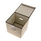 thumbnail image 3 of Cesta de almacenamiento de contenedores de tela con tapa, DVD, CD, libro, álbum de fotos, caja de soporte, juguetes para mascotas, muñecas, caja organ Beige Baoblaze Cesta de almacenamiento de cubos, 3 of 8