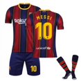 thumbnail image 1 of 20-21 Fc Barcelona Home Stripes #10 Messi Football Jersey Kit, 1 of 2